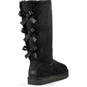 UGG Bailey Bow II Suede Tall Water Resistant Cold Weather Bow Boots